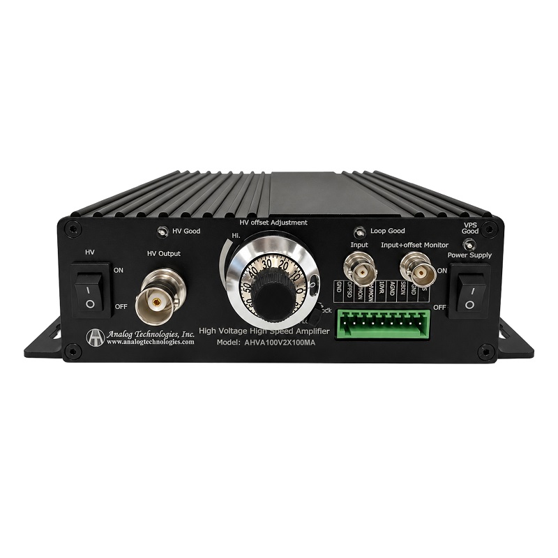 AHVA100V2X100MA – High Voltage Amplifier / Piezo Driver, 10–100V Output, 100mA, 100V/µs Slew Rate