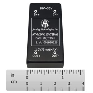 8W Isolated DC-DC Power Module ATMV24V110V73MA1