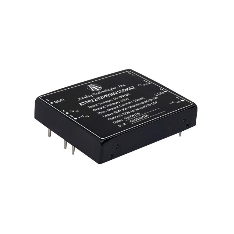 Power Module 18v ATMV24VPN50V150MA2 – 15W Isolated DC-DC Power Module, 18V–36V Input, ± ...