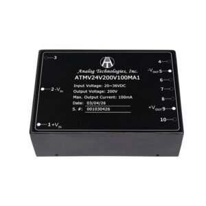 20W Isolated DC-DC Power Module ATMV24V200V100MA1