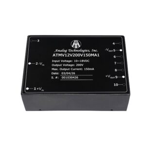 30W Isolated DC-DC Power Module ATMV12V200V150MA1