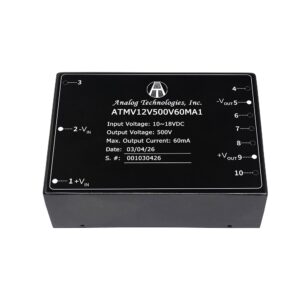 30W Isolated DC-DC Power Module ATMV12V500V60MA1
