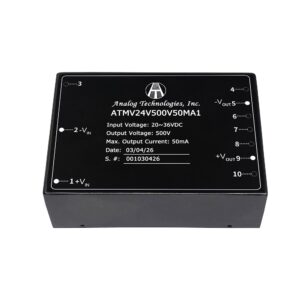 25W Isolated DC-DC Power Module ATMV24V500V50MA1